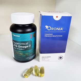 ORONIA Supercritical rTG Omega 3 Vitamin E 90 Capsules